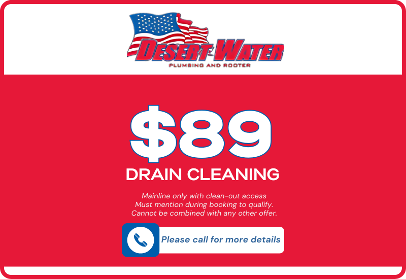 $89 Drain Cleaning